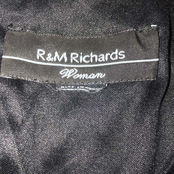R&M Richard’s Black and silver sequin midi short sleeved dress size 22 w - Picture 11 of 12